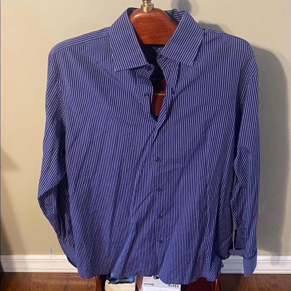 Banana Republic Navy Patterned Shirt